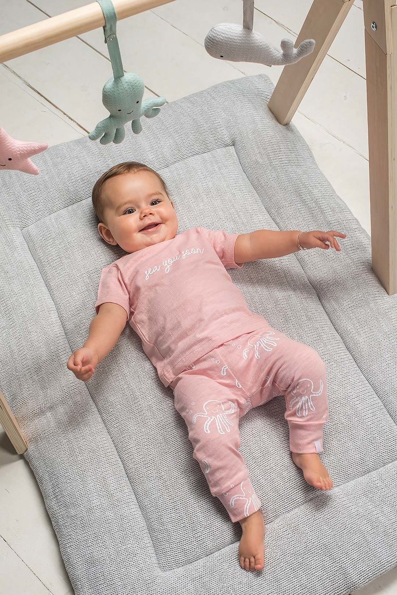 Broekje & T shirt Octopus Pink Maat 50/56 - afbeelding 2