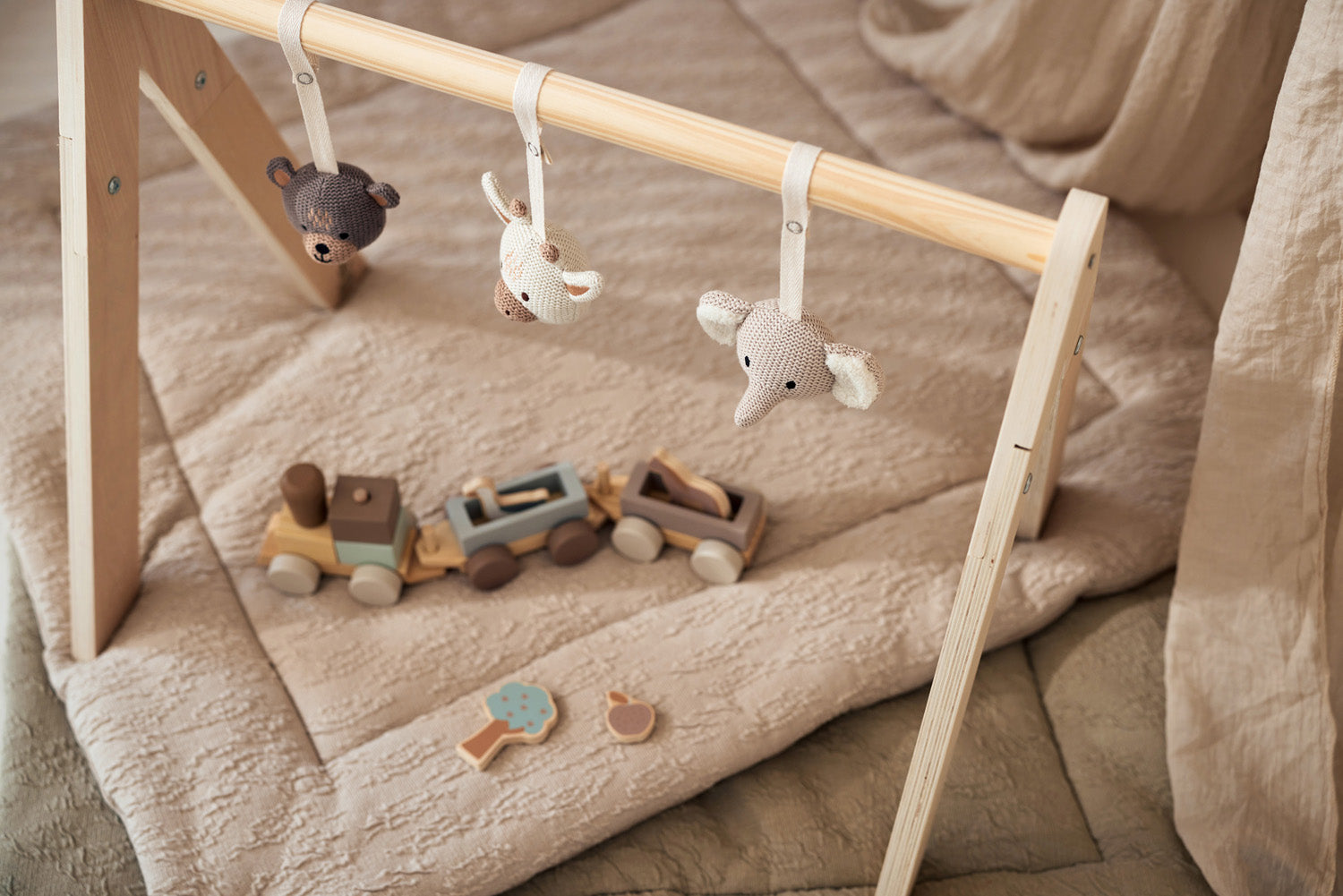 Houten Babygym Speelgoed - Dieren - afbeelding 5