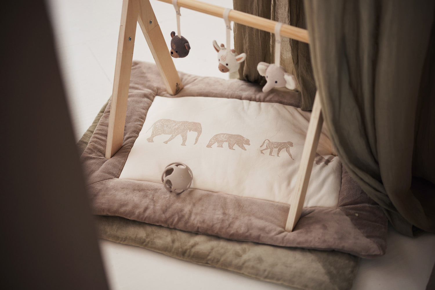 Houten Babygym Speelgoed - Dieren - afbeelding 6