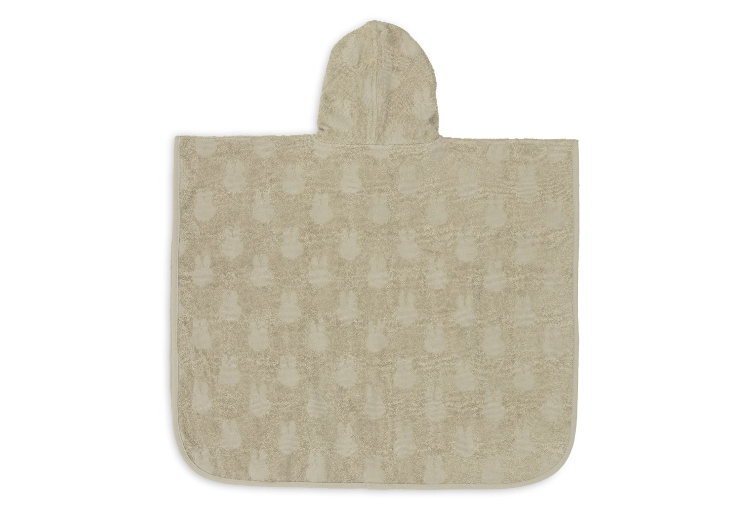 Badstof Miffy Jacquard Badponcho - Olijfgroen - afbeelding 2