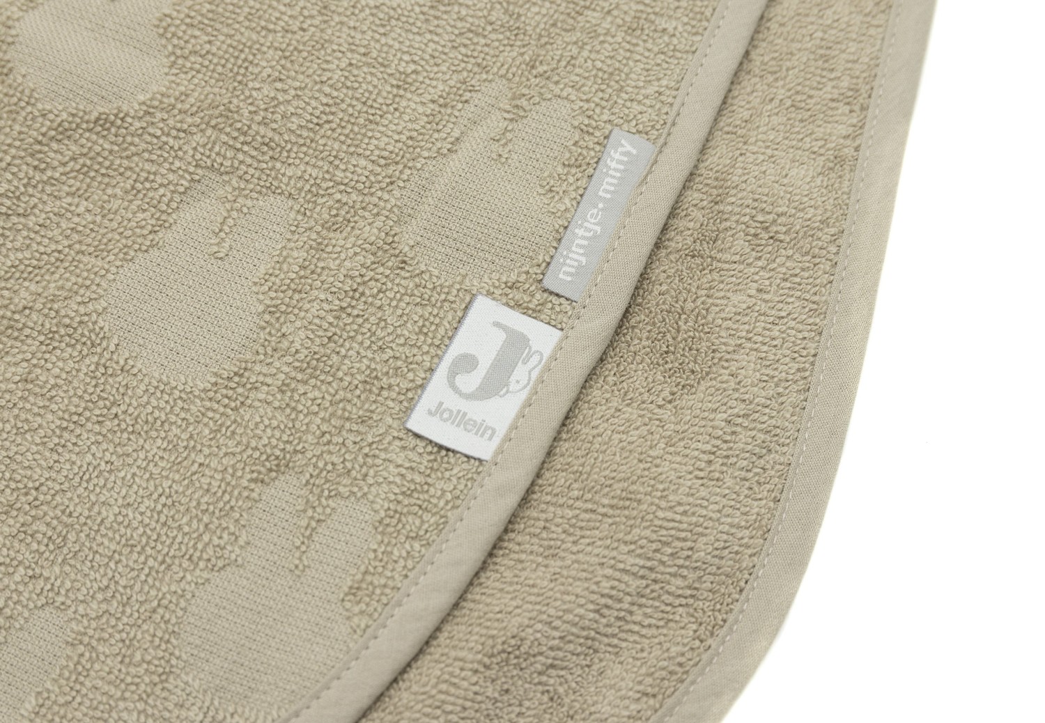 Badstof Miffy Jacquard Badponcho - Olijfgroen - afbeelding 4