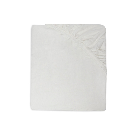 Hoeslaken Jersey 60x120cm - Ivory/Nougat - 2 Stuks