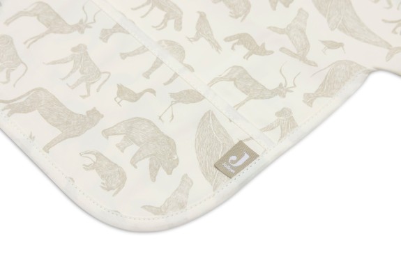 Jollein - Waterdichte Slab met Mouw Animals - Olijfgroen