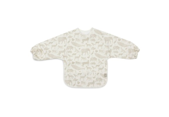 Jollein - Waterdichte Slab met Mouw Animals - Olijfgroen