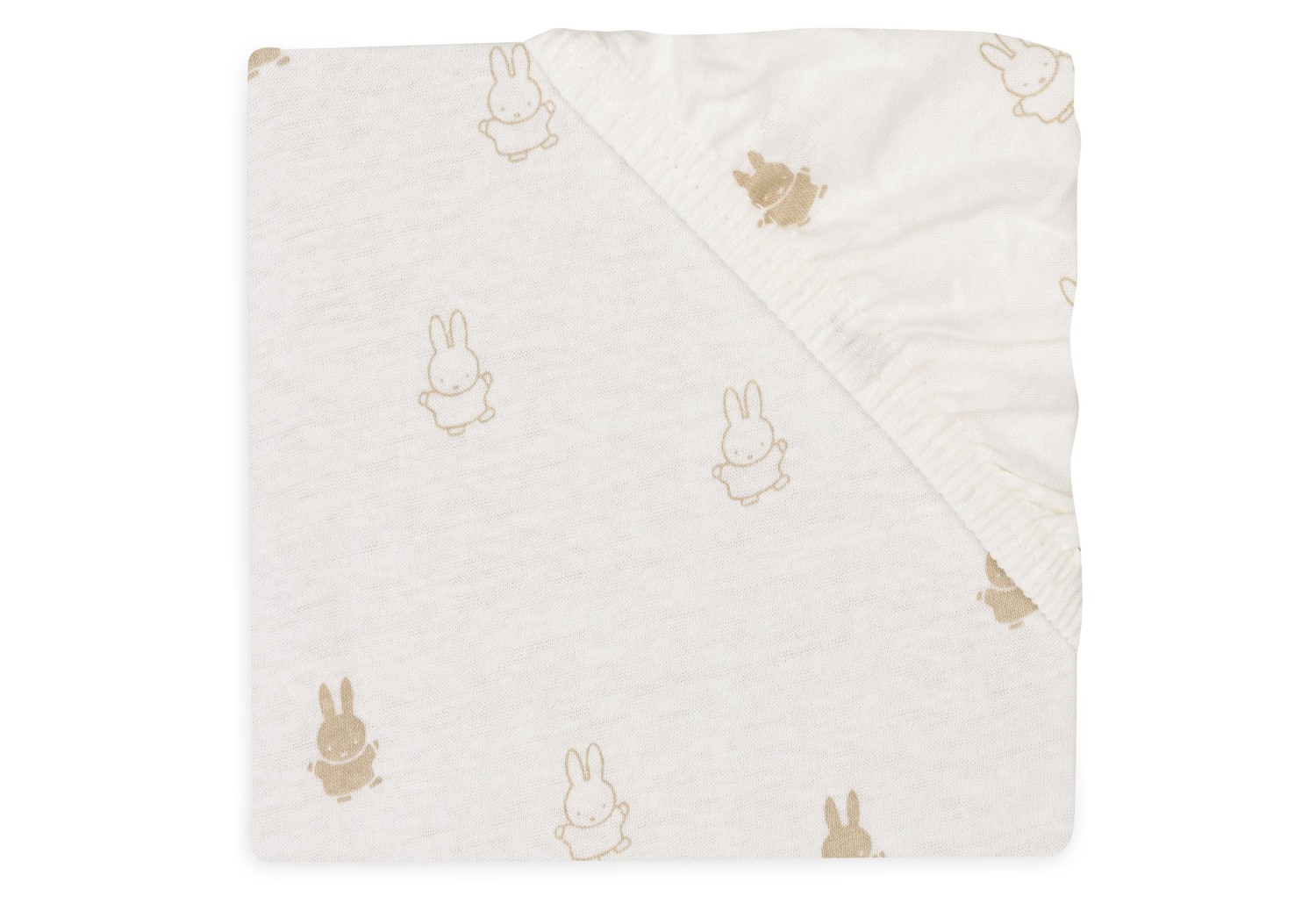 Hoeslaken Happy Miffy - Nougat