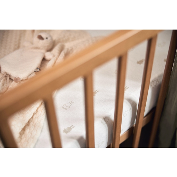 Jollein - Hoeslaken Happy Miffy - Nougat