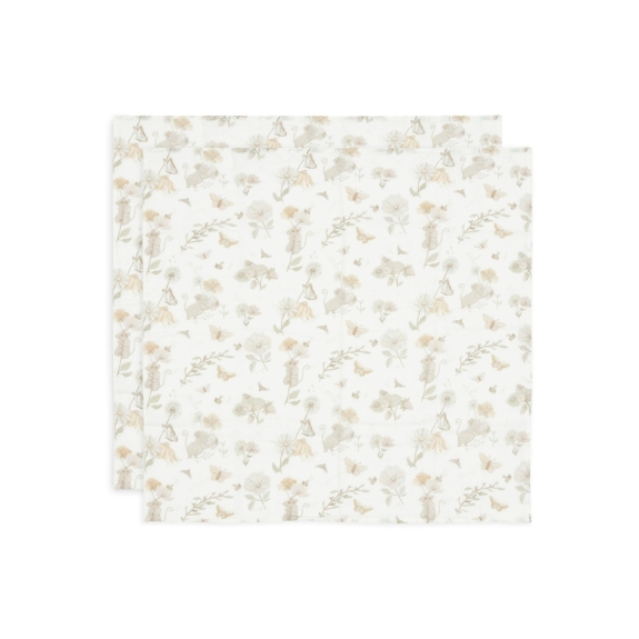Hydrofiele Doek 70x70cm - Dreamy Mouse - 2 Stuks