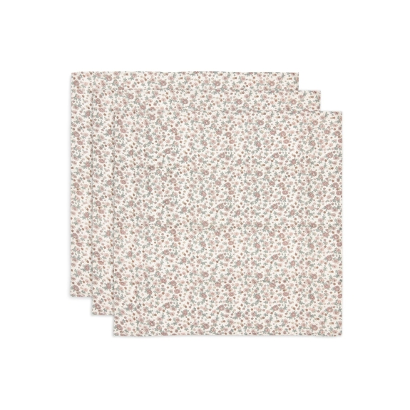 Hydrofiele Doek Small 70x70cm - Retro Flowers - 3 Stuks