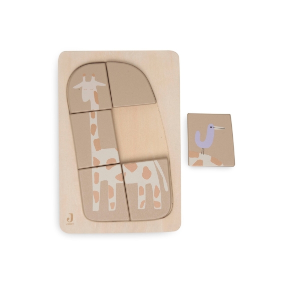 Jollein - Houten Puzzel Jungle Jambo - Giraffe