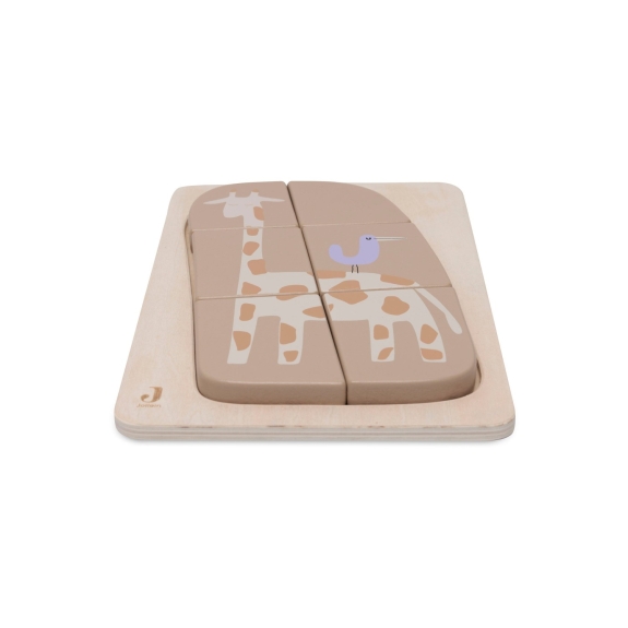 Jollein - Houten Puzzel Jungle Jambo - Giraffe