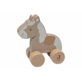Houten Paard op Wielen - Speelplezier voor Kleintjes