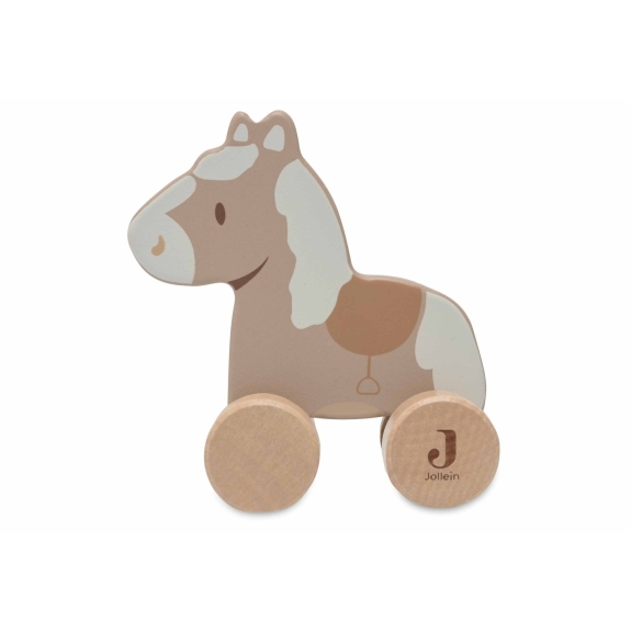 Houten Paard op Wielen - Speelplezier voor Kleintjes