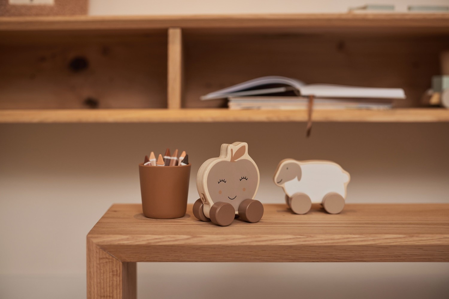 Houten Speelgoedauto Farm - Apple - afbeelding 5
