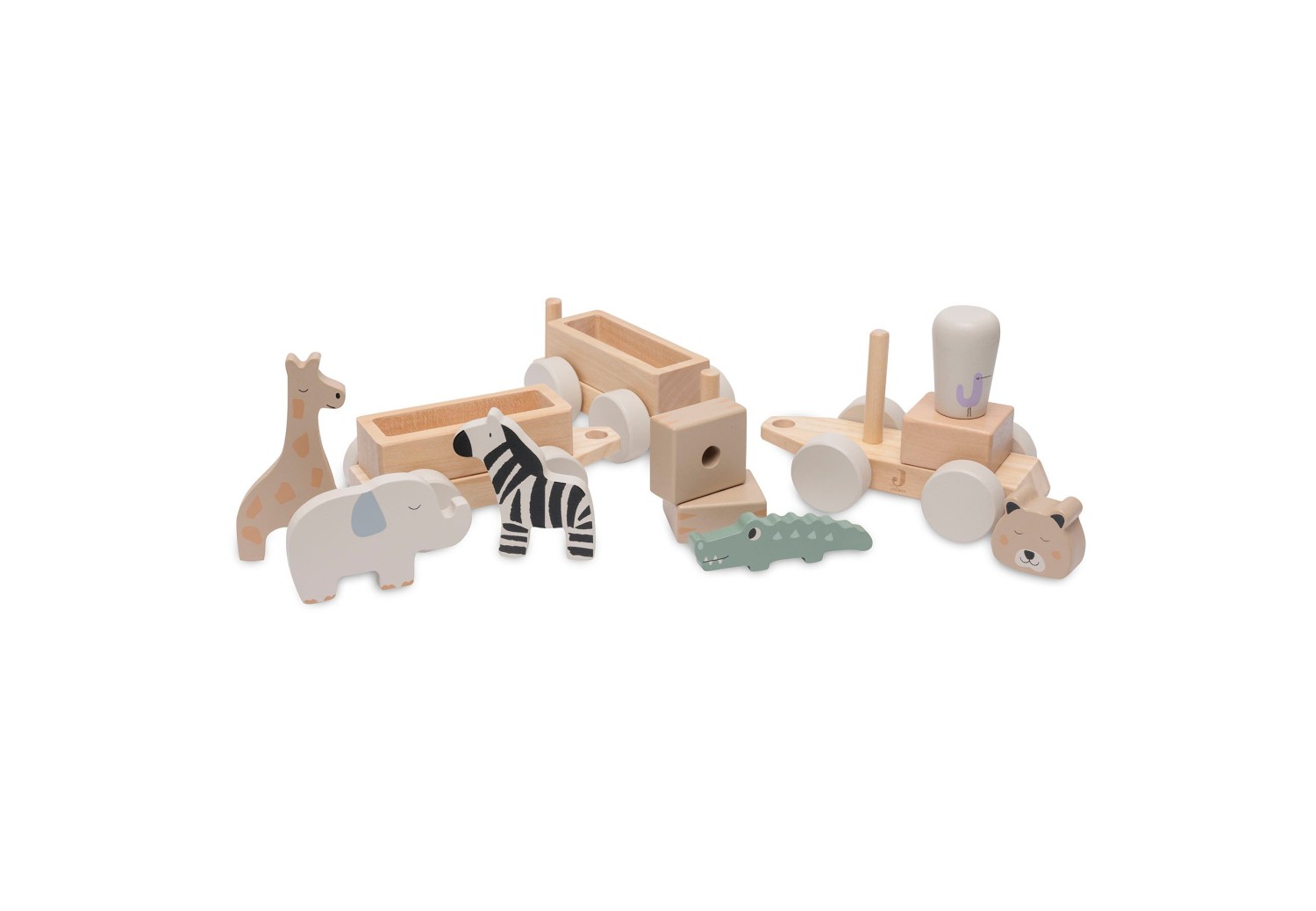 Houten Speelgoedtrein Jungle - afbeelding 2