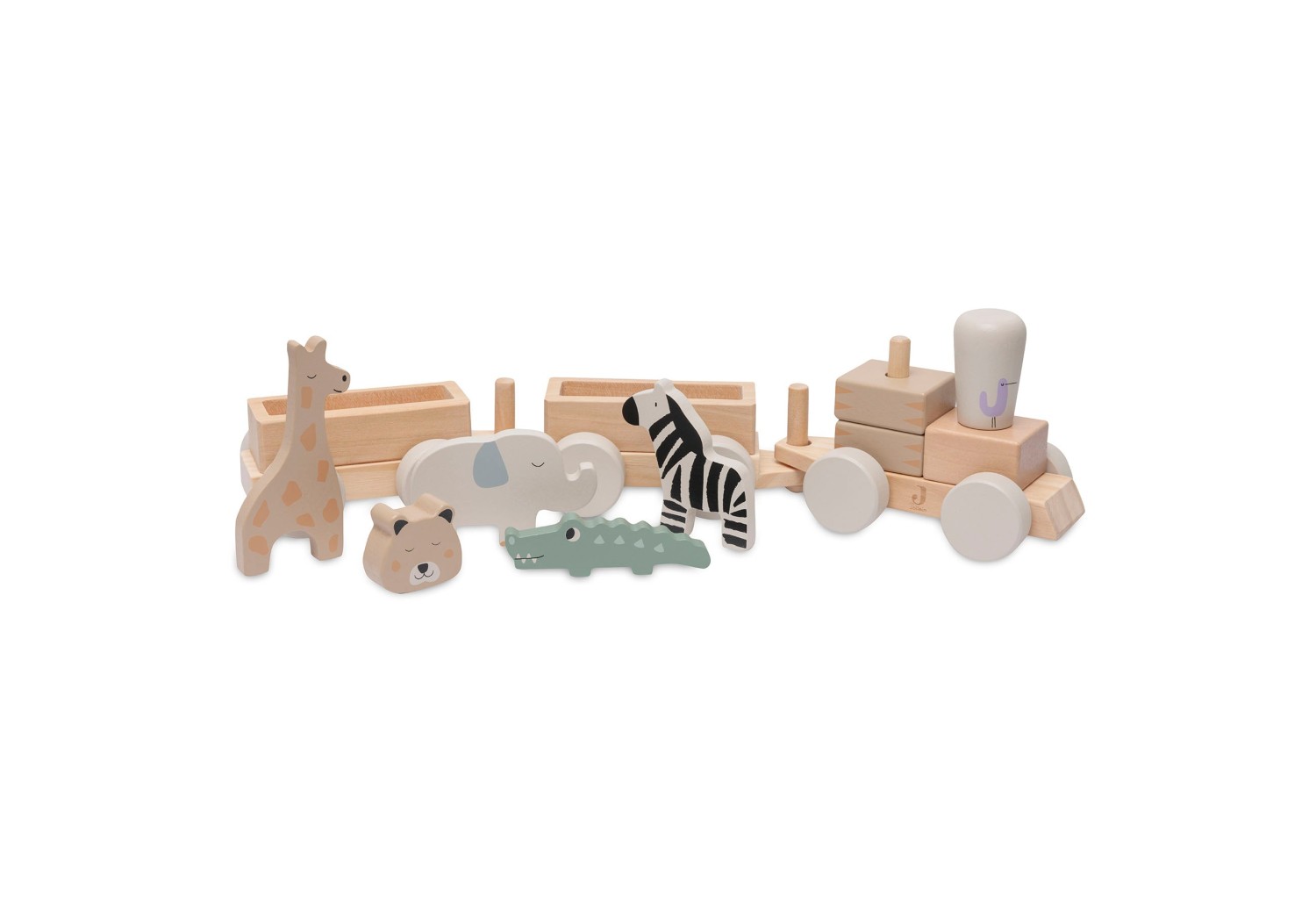 Houten Speelgoedtrein Jungle - afbeelding 3