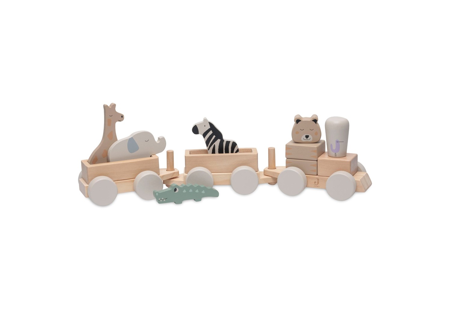 Houten Speelgoedtrein Jungle - afbeelding 4