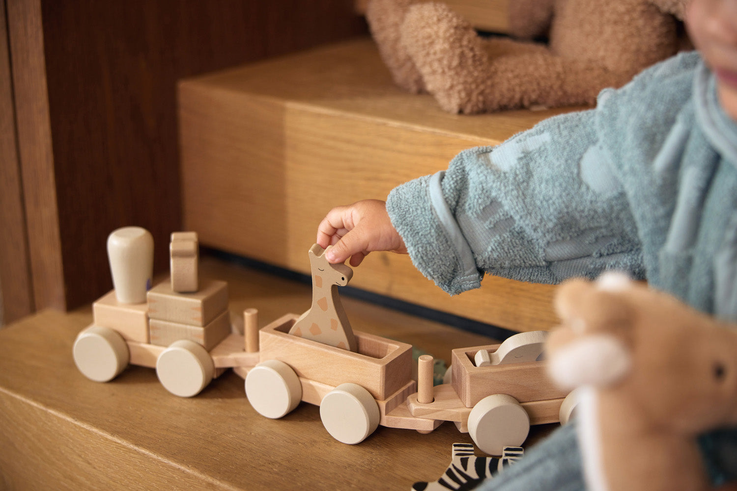 Houten Speelgoedtrein Jungle - afbeelding 10