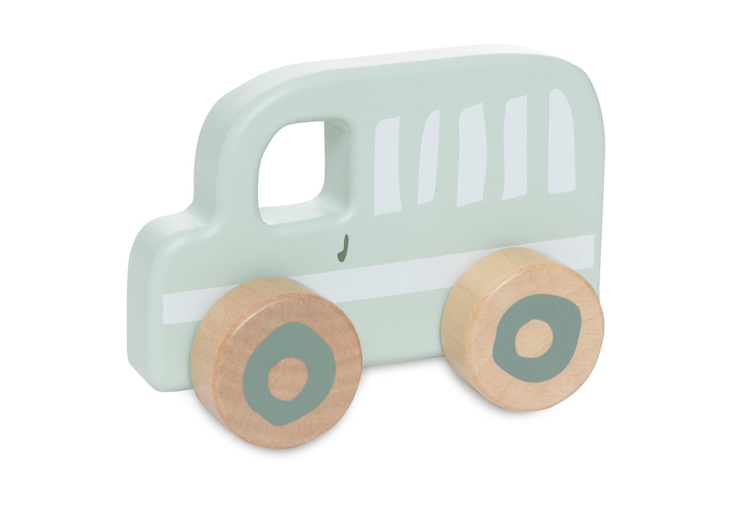 Houten Auto Op Wielen - 3 Stuks - afbeelding 2