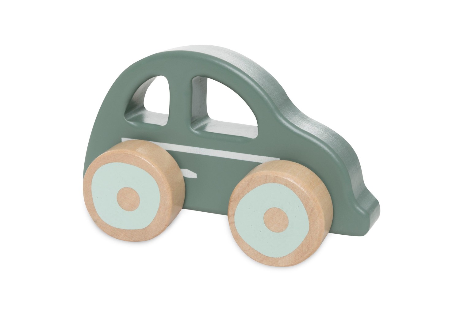 Houten Auto Op Wielen - 3 Stuks - afbeelding 3