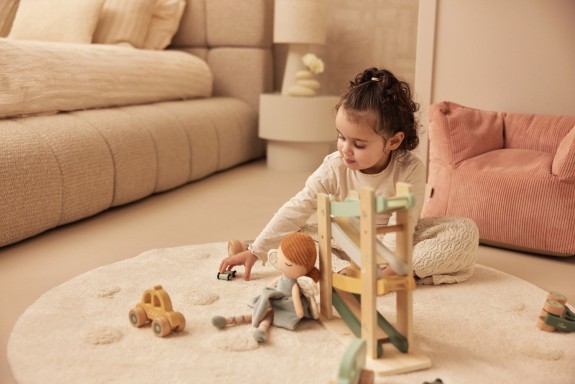 Jollein - Houten Auto Op Wielen - 3 Stuks