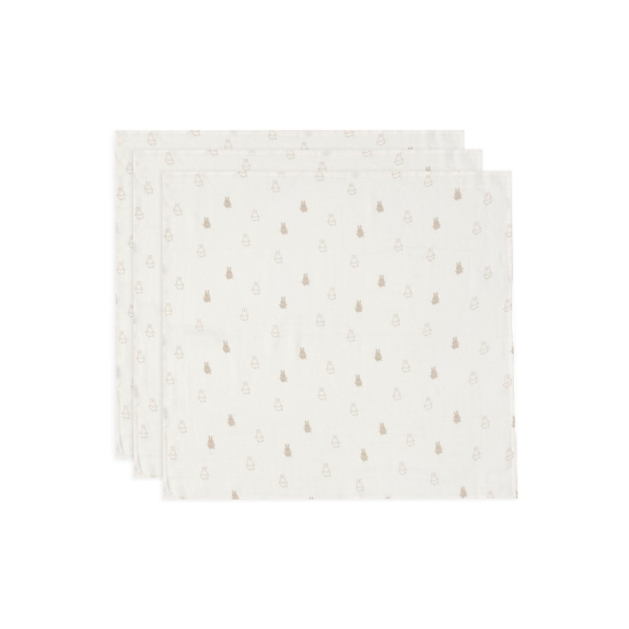 Hydrofiele Doek Small Happy Miffy - Nougat - 3 Stuks