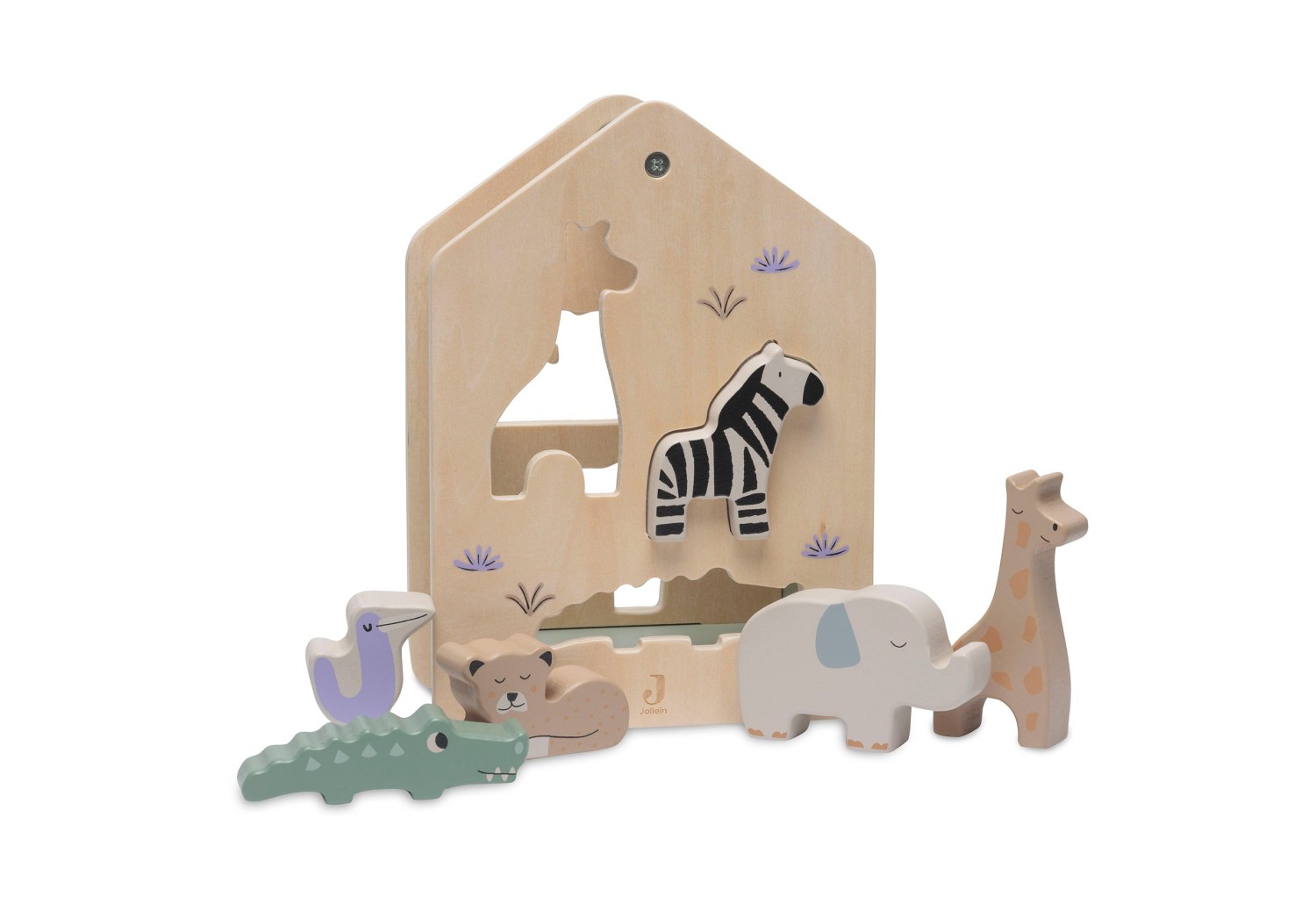 Houten Sorteerstoof - Jungle Dieren