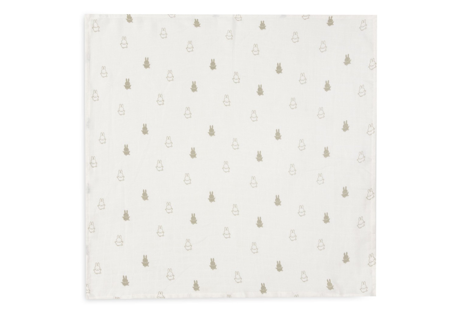 Hydrofiele Doek 70x70cm Happy Miffy - Olive Green - 3 St - afbeelding 2