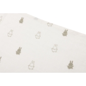 Hydrofiele Doek 70x70cm Happy Miffy - Olive Green - 3 St