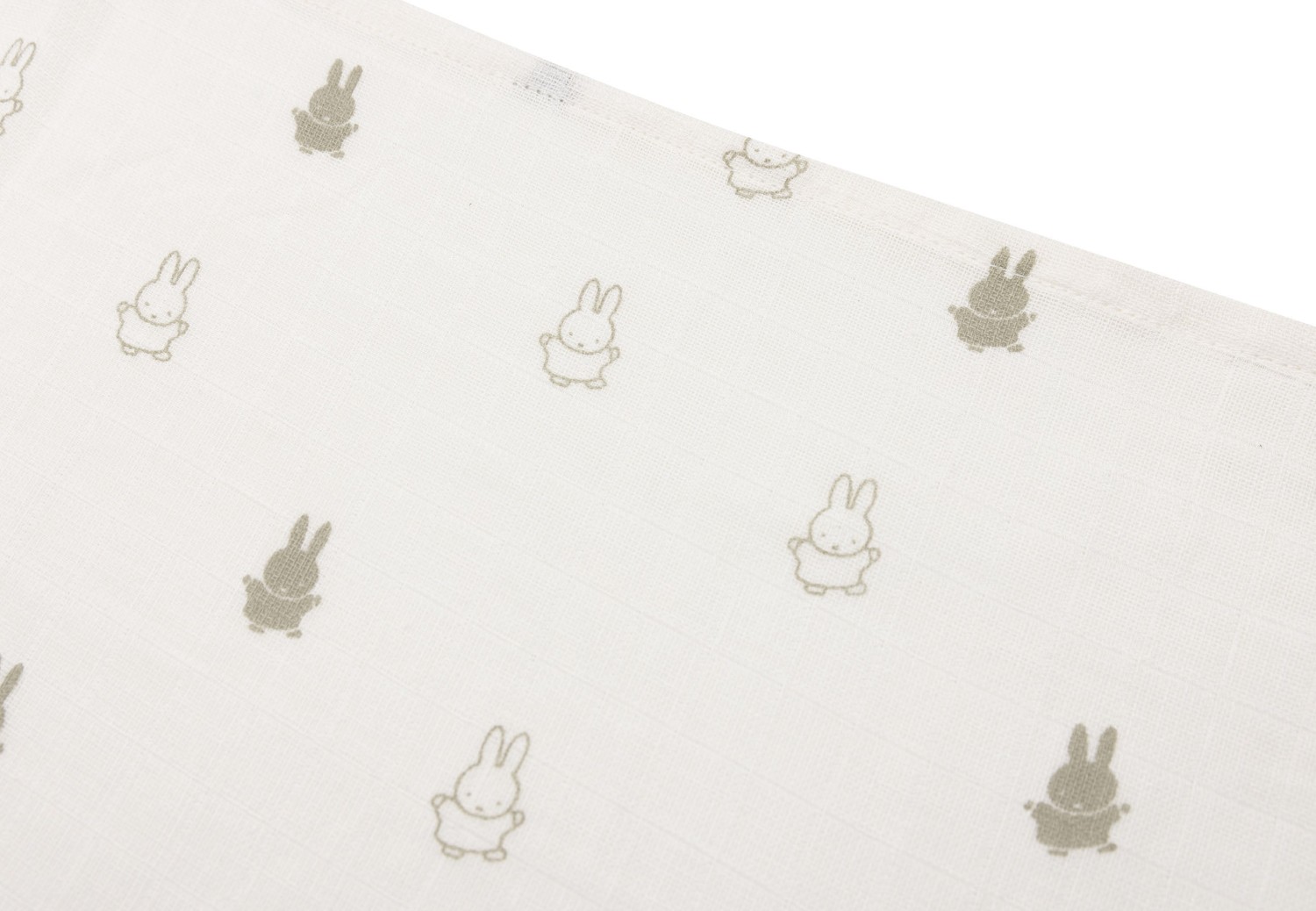 Hydrofiele Doek 70x70cm Happy Miffy - Olive Green - 3 St - afbeelding 3