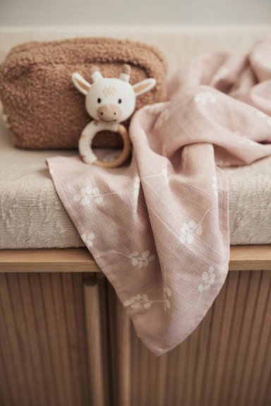 Hydrofiele Doek Small 70x70cm Twig - Wild Rose - 3 Stuks