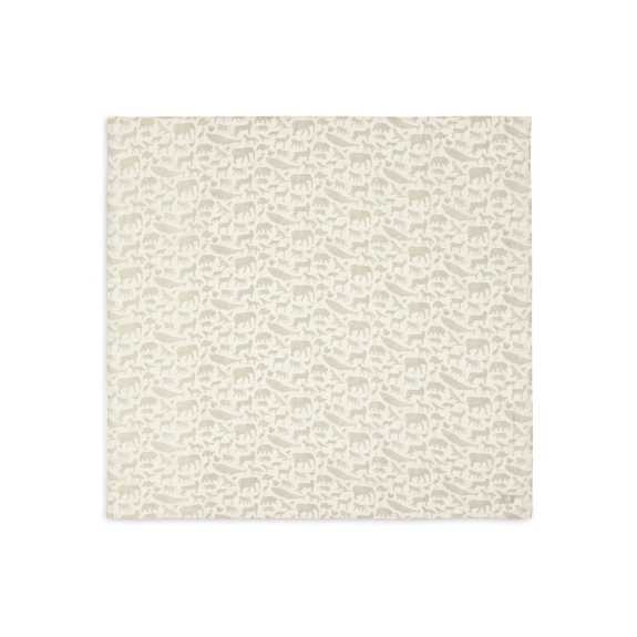 Hydrofiele Doek Large 115x115cm Animals - Olive Green