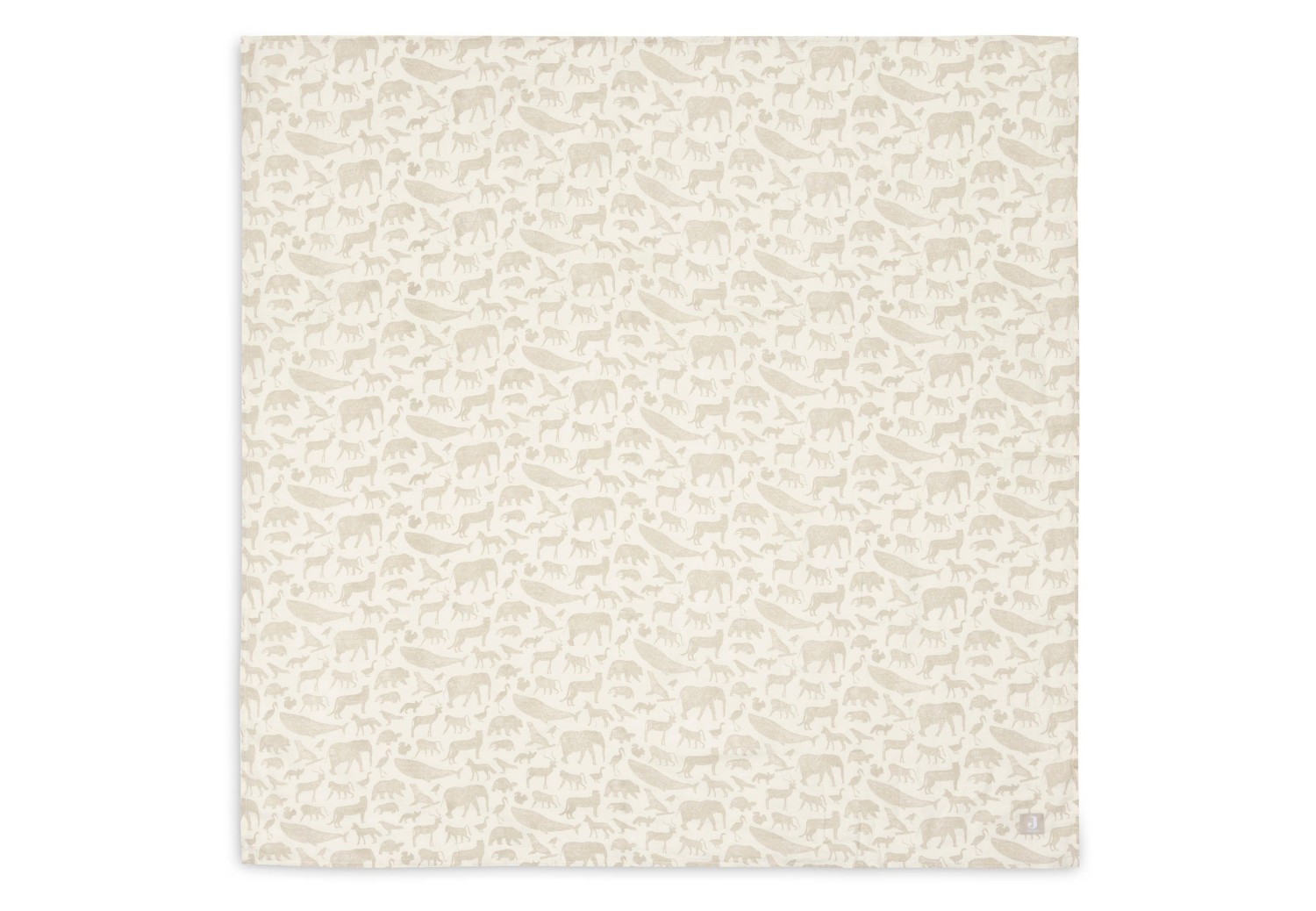 Hydrofiele Doek Groot met Dierenprint - Nougat - 2 Stuks - afbeelding 2