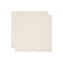 Hydrofiele Doek Groot met Dierenprint - Nougat - 2 Stuks