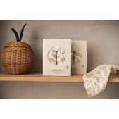 Hydrofiele Doek Groot met Dierenprint - Nougat - 2 Stuks