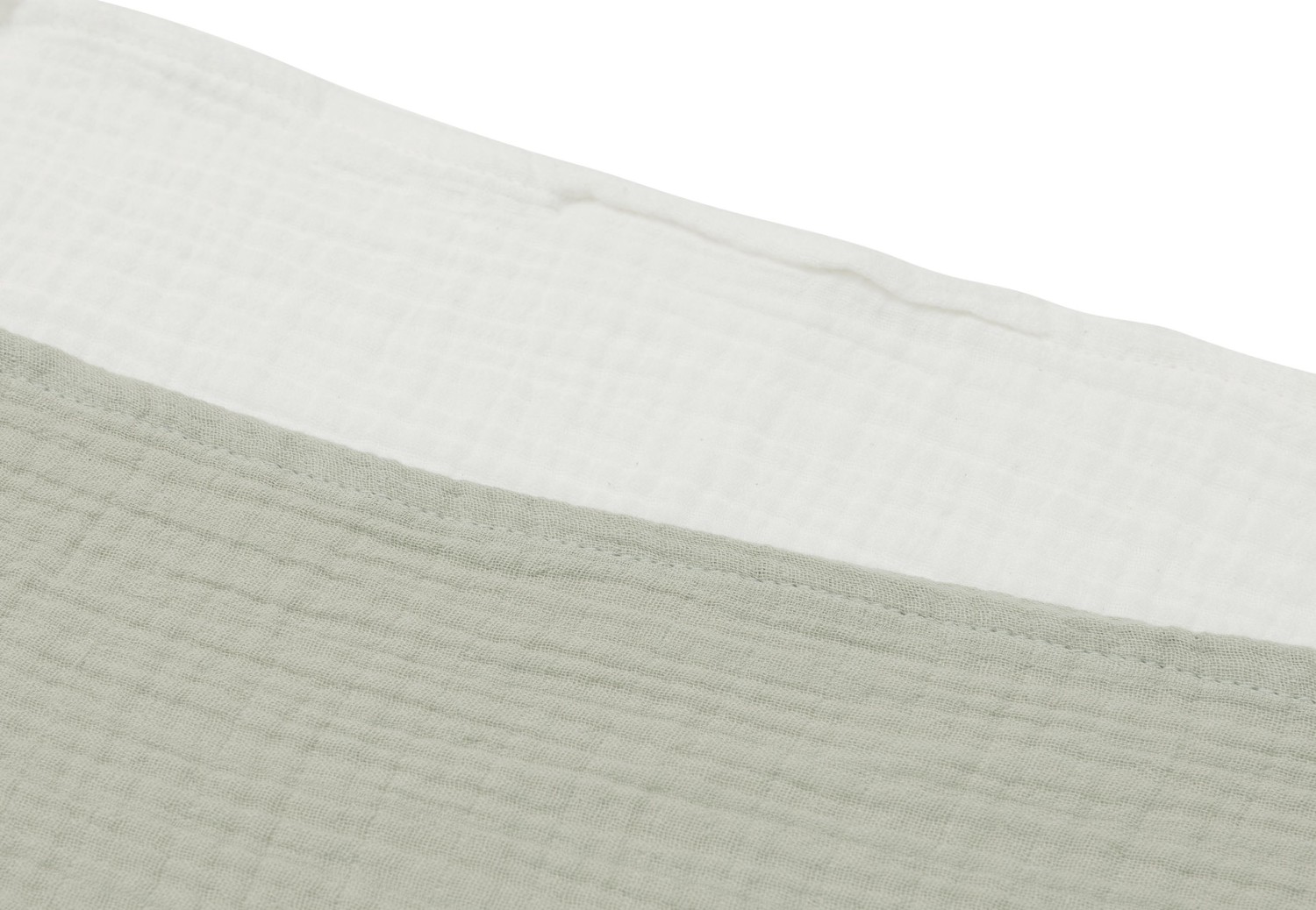 Hydrofiele Doek 70x70cm - Olive Green/Ivory - 4 Stuks - afbeelding 3