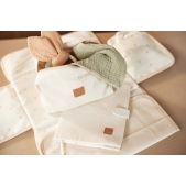 Hydrofiele Doek 70x70cm - Olive Green/Ivory - 4 Stuks