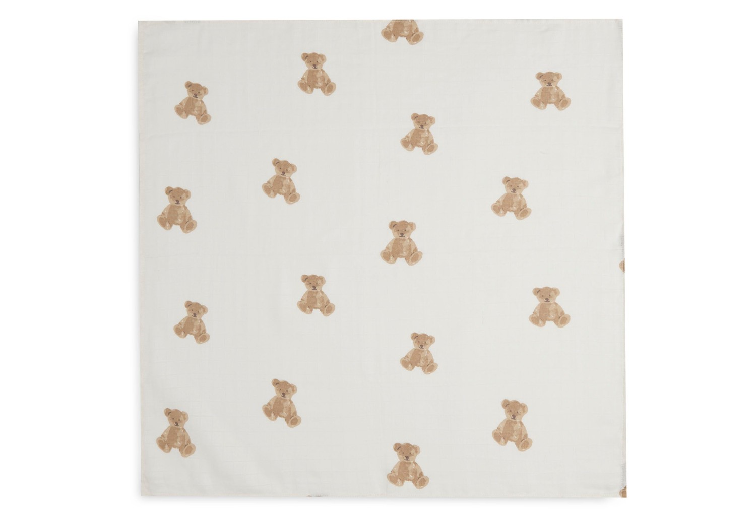 Hydrofiele Doek Small 70x70cm - Teddy Bear - 3 Stuks - afbeelding 2