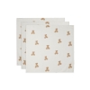 Hydrofiele Doek Small 70x70cm - Teddy Bear - 3 Stuks