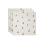 Hydrofiele Doek Small 70x70cm - Teddy Bear - 3 Stuks