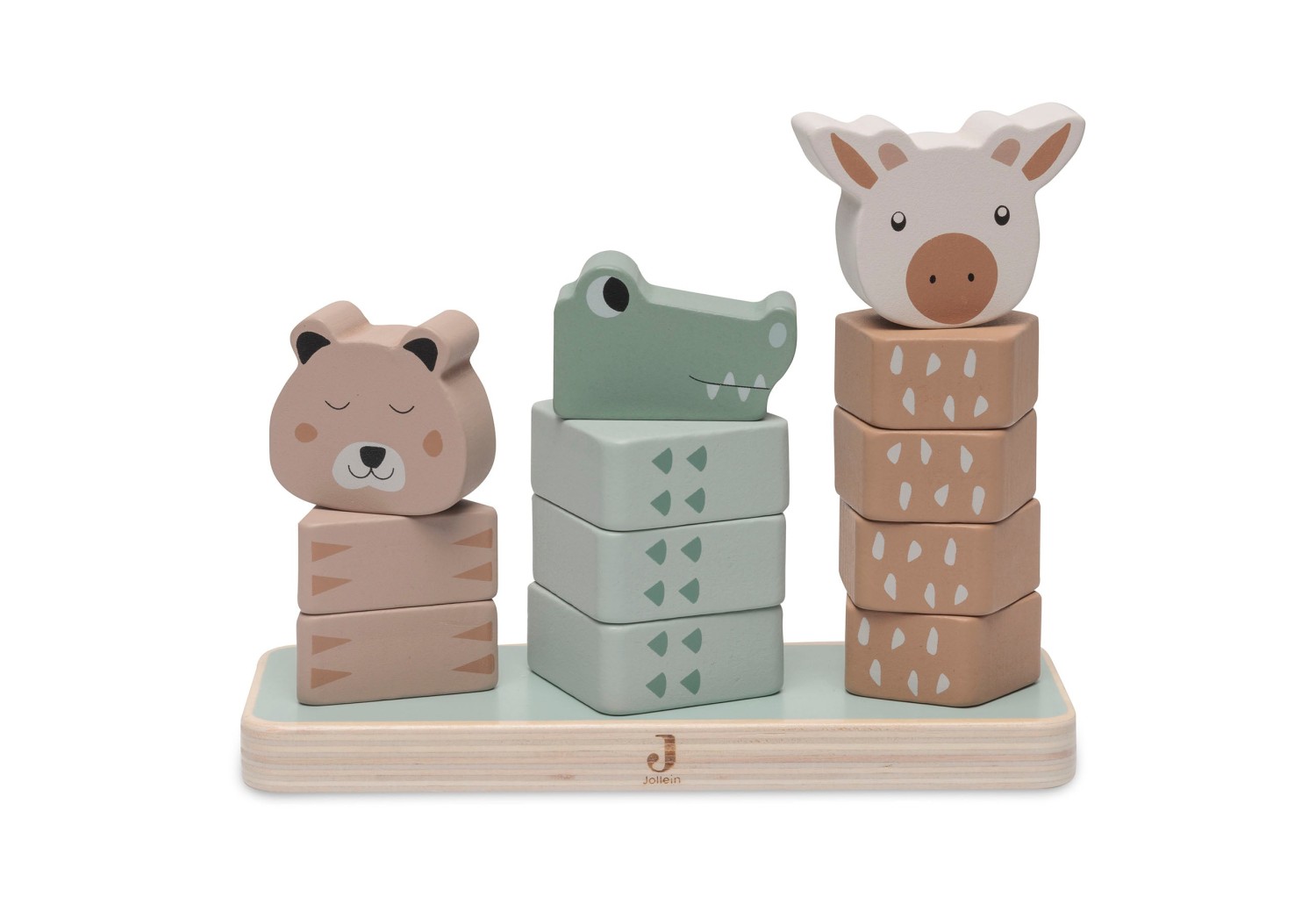 Houten Stapeltoren - Jungle Dieren