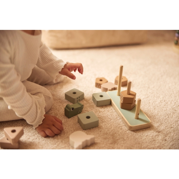 Jollein - Houten Stapeltoren - Jungle Dieren