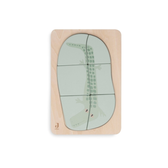 Jollein - Houten Puzzel Jungle Jambo - Croco