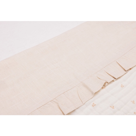 Jollein - Laken Ledikant 120x150cm - Natuurlijke Ruches