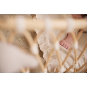 Jollein - Laken Ledikant 120x150cm - Natuurlijke Ruches