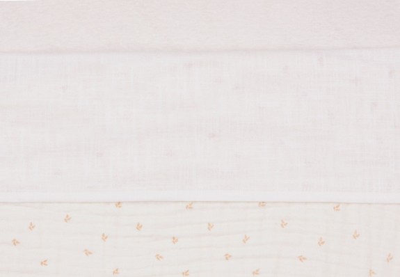 Jollein - Laken Wieg Slub - Ivory