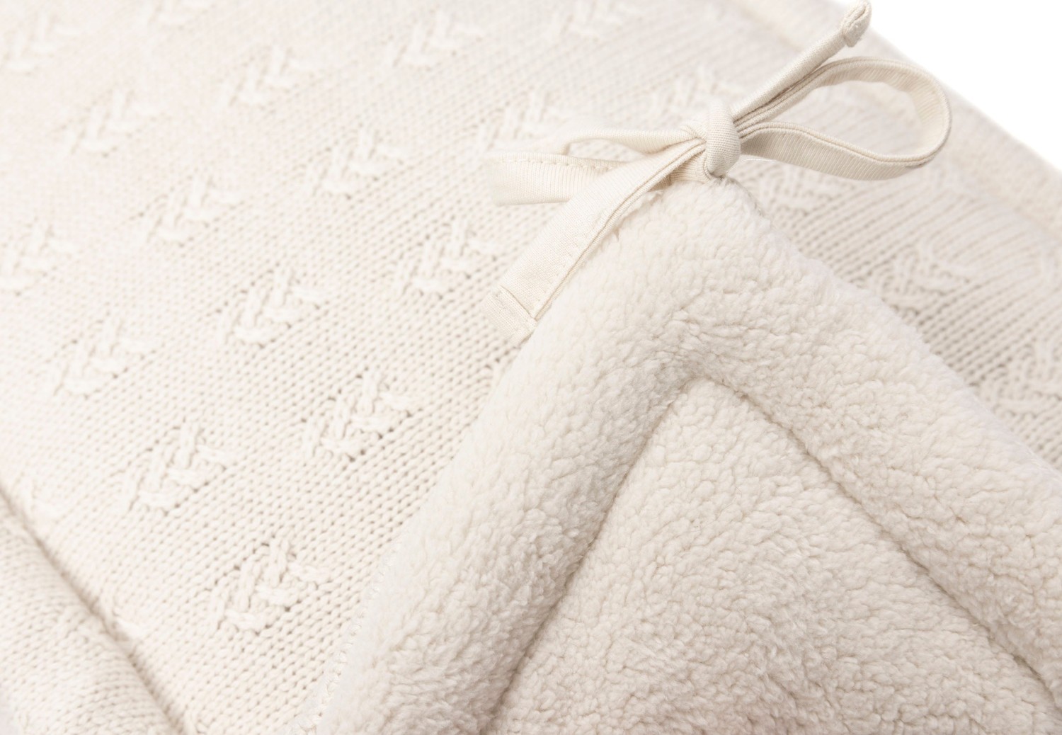 Boxbumper 180x30cm Grain Knit - Oatmeal - afbeelding 3