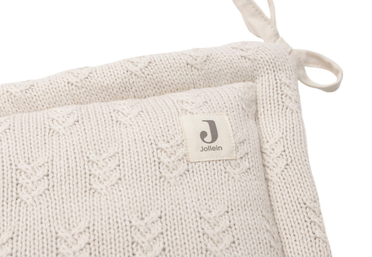Boxbumper 180x30cm Grain Knit - Oatmeal - afbeelding 4