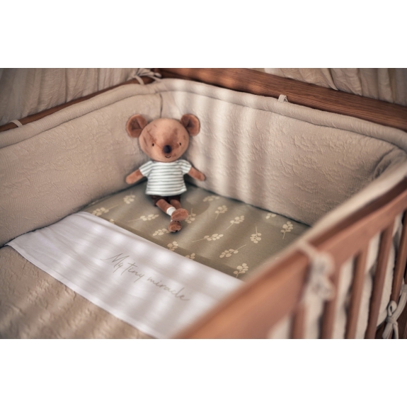 Jollein - Boxbumper 180x30cm Grain Knit - Oatmeal