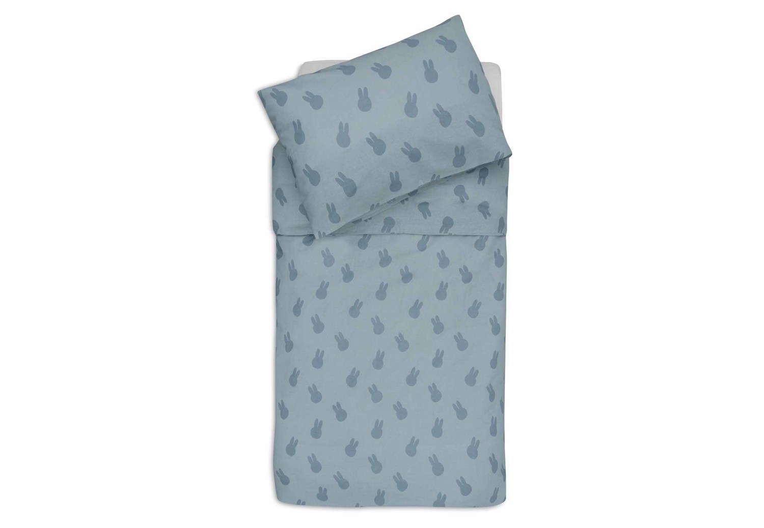 Dekbedovertrek 100x140cm Miffy Shadow - Sea Green