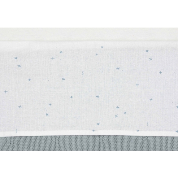 Jollein - Lakentje Wieg 75x100cm Twinkling - Sea Green
